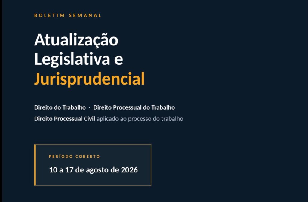 Boletim 03 – Atualização legislativa e jurisprudencial