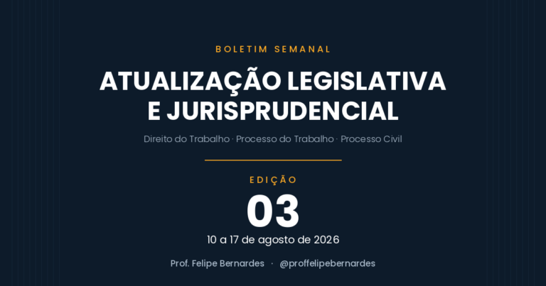 Boletim 03 – Atualização legislativa e jurisprudencial