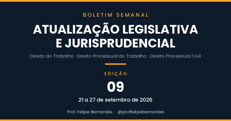 Boletim 09 – Atualização legislativa e jurisprudencial